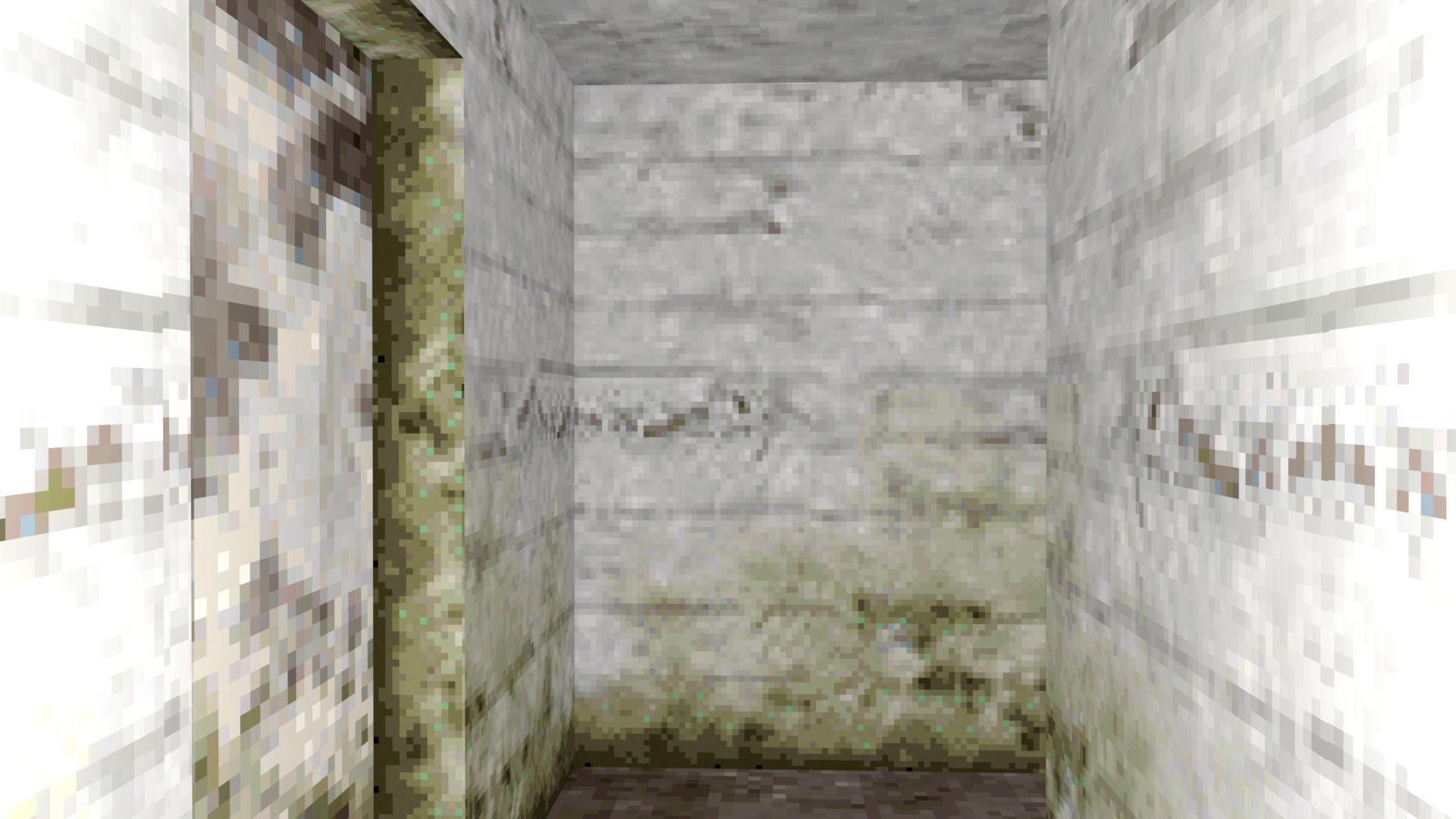 PSX Low Poly Abandoned Dungeon Building Low-poly 3D model_5