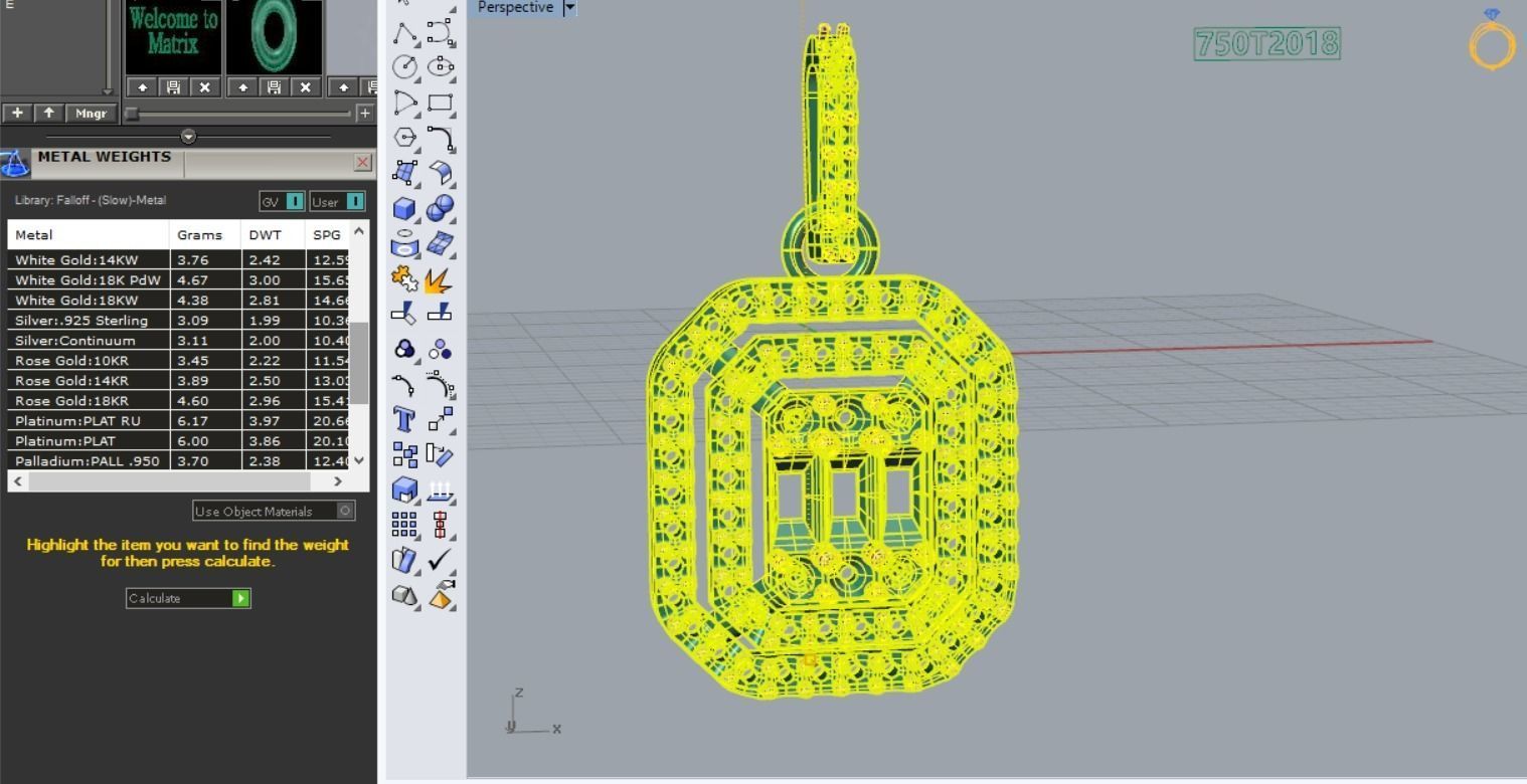 Pendant and Earring 3D print model_1