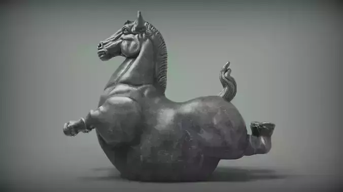 Fat horse statue