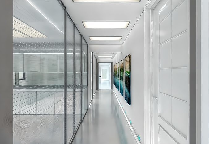 Dental clinic design Low-poly 3D model