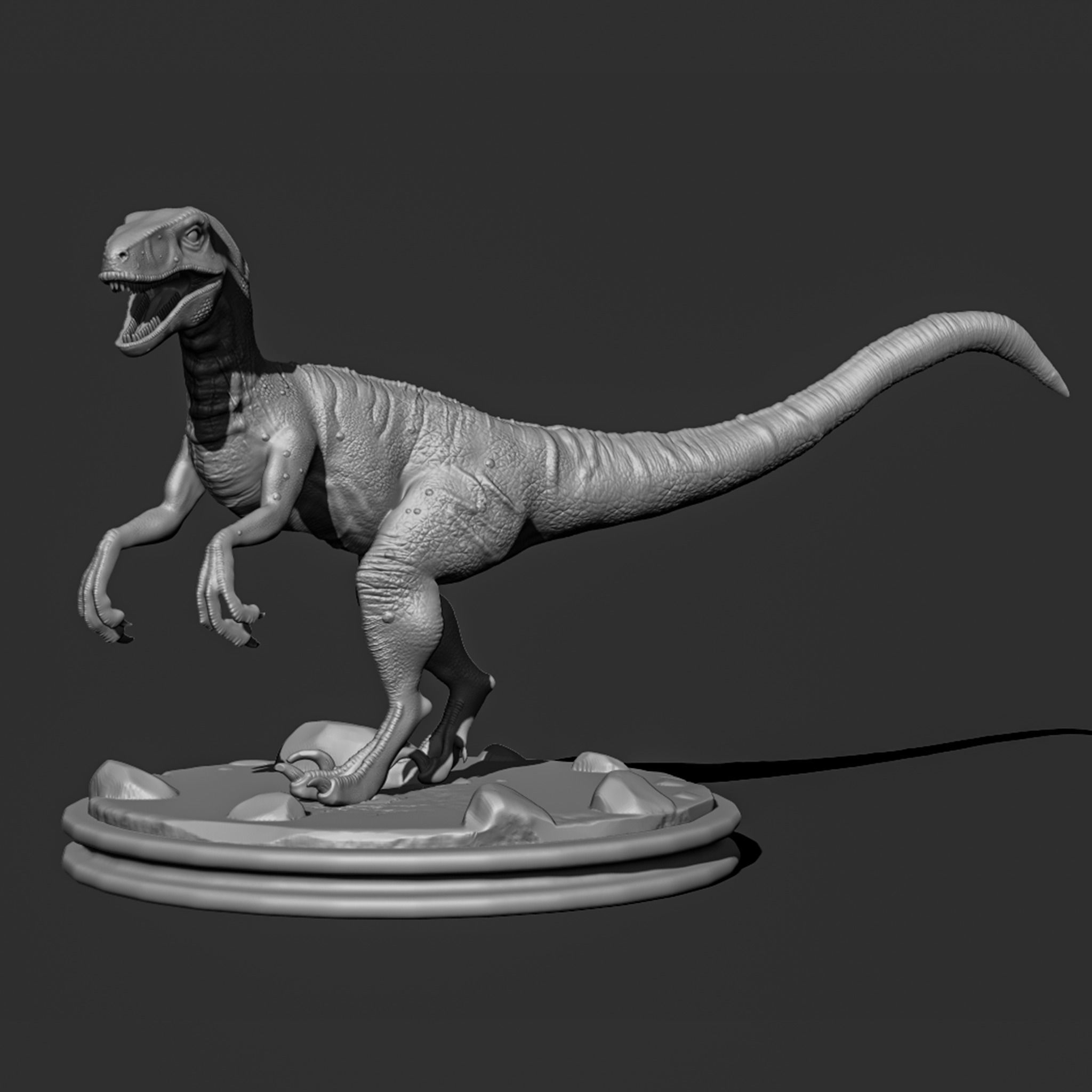 Velociraptor-dinosaur 3D print model_6