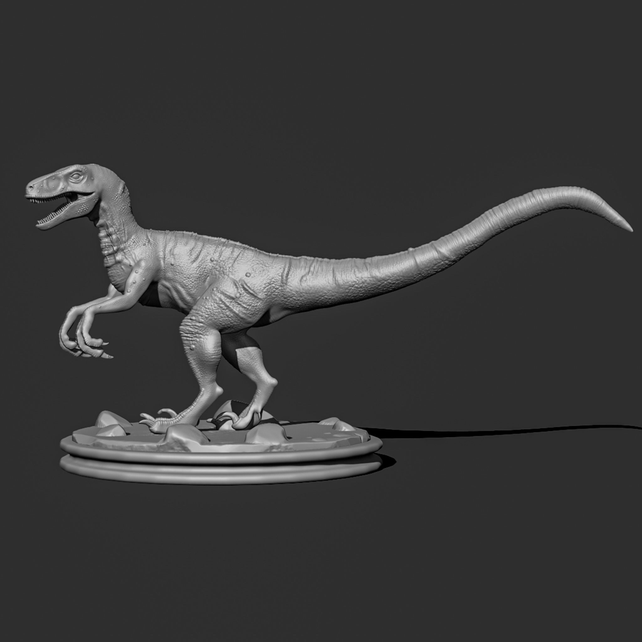Velociraptor-dinosaur 3D print model_7