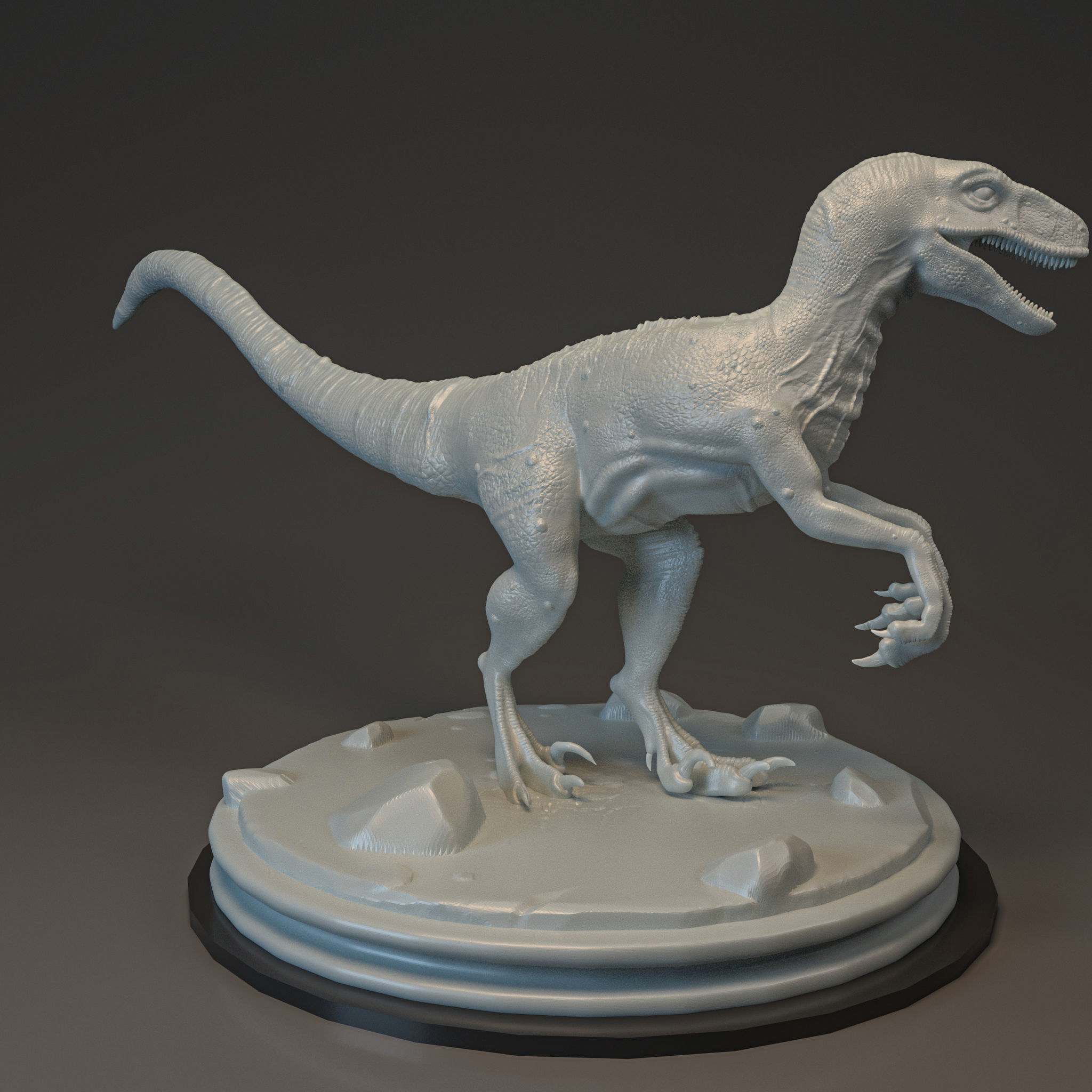 Velociraptor-dinosaur 3D print model_2