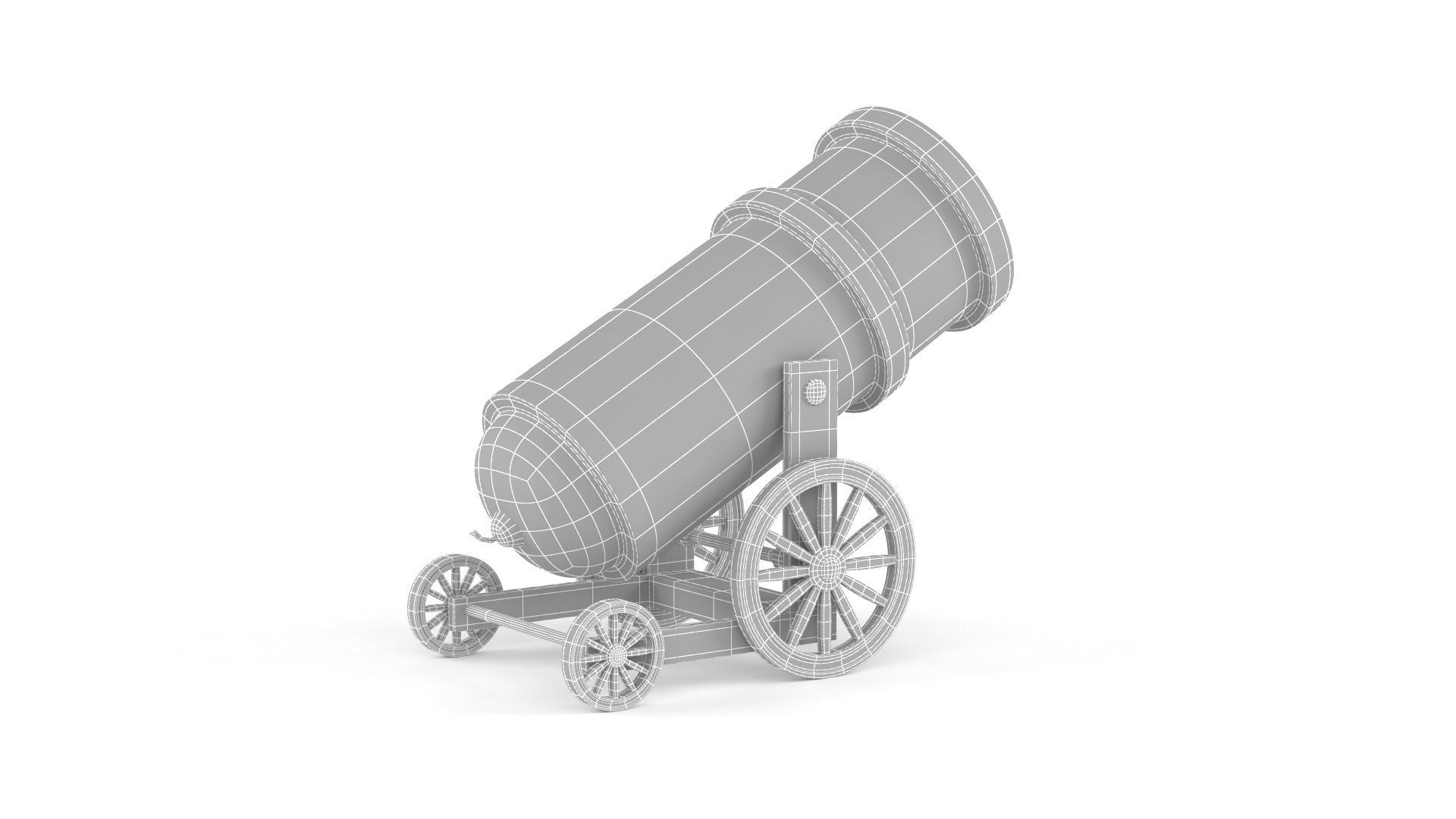 Circus Cannon 3D model_8
