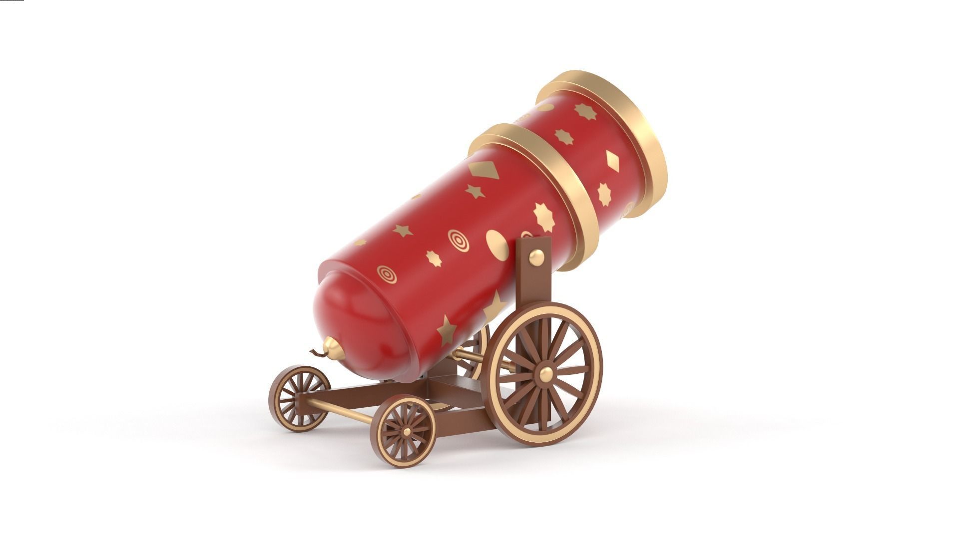 Circus Cannon 3D model_3