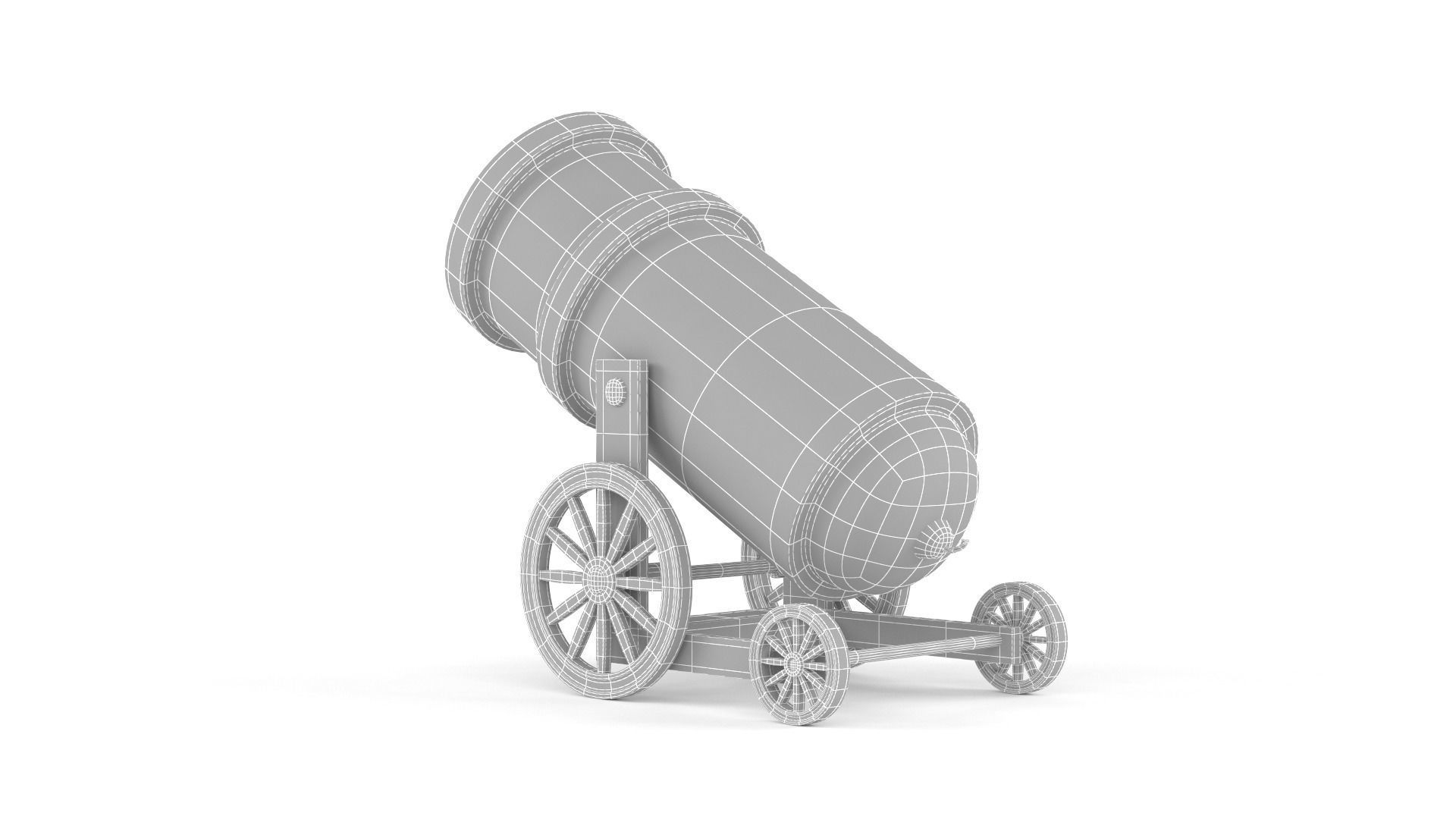 Circus Cannon 3D model_9