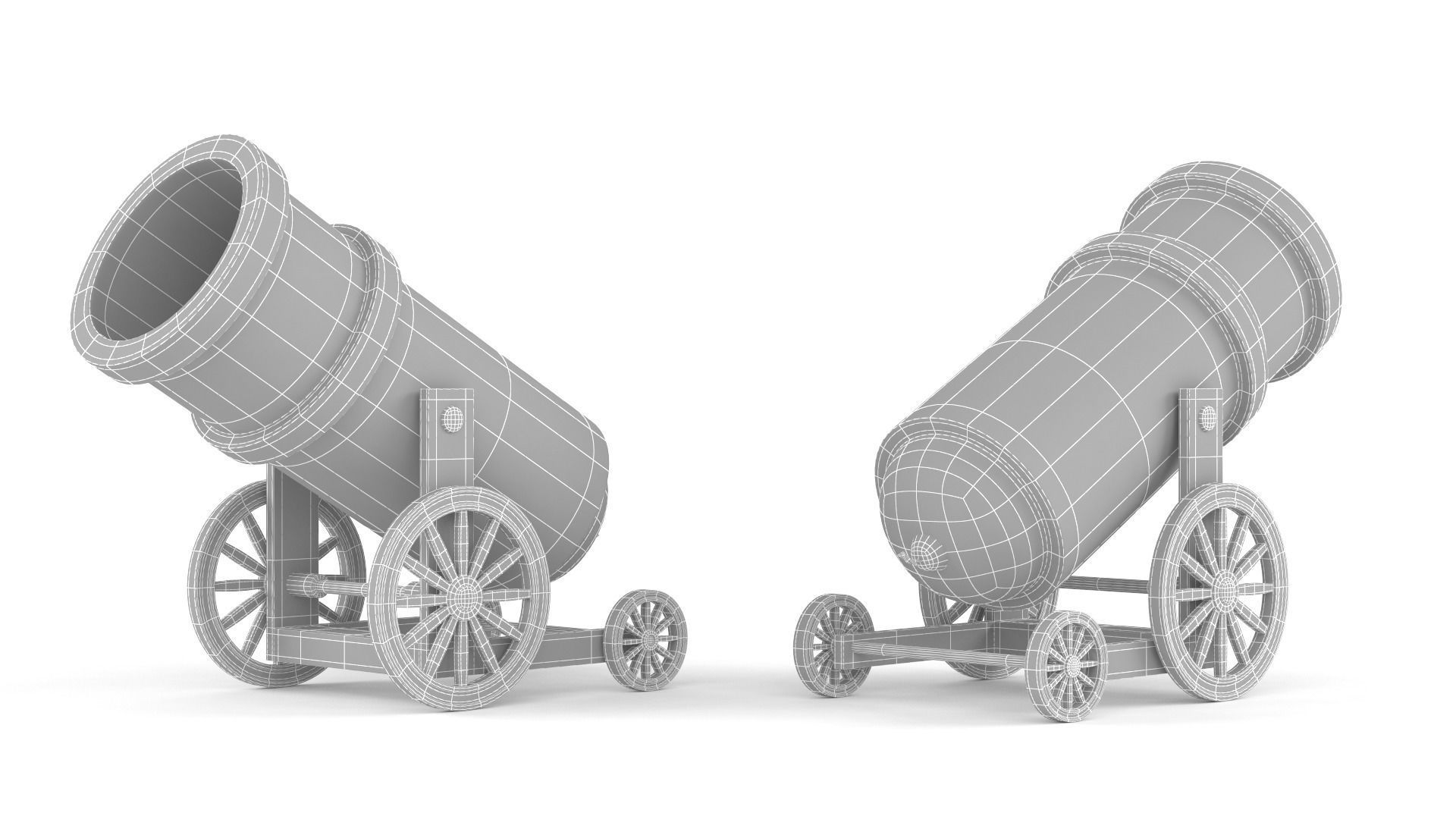 Circus Cannon 3D model_5