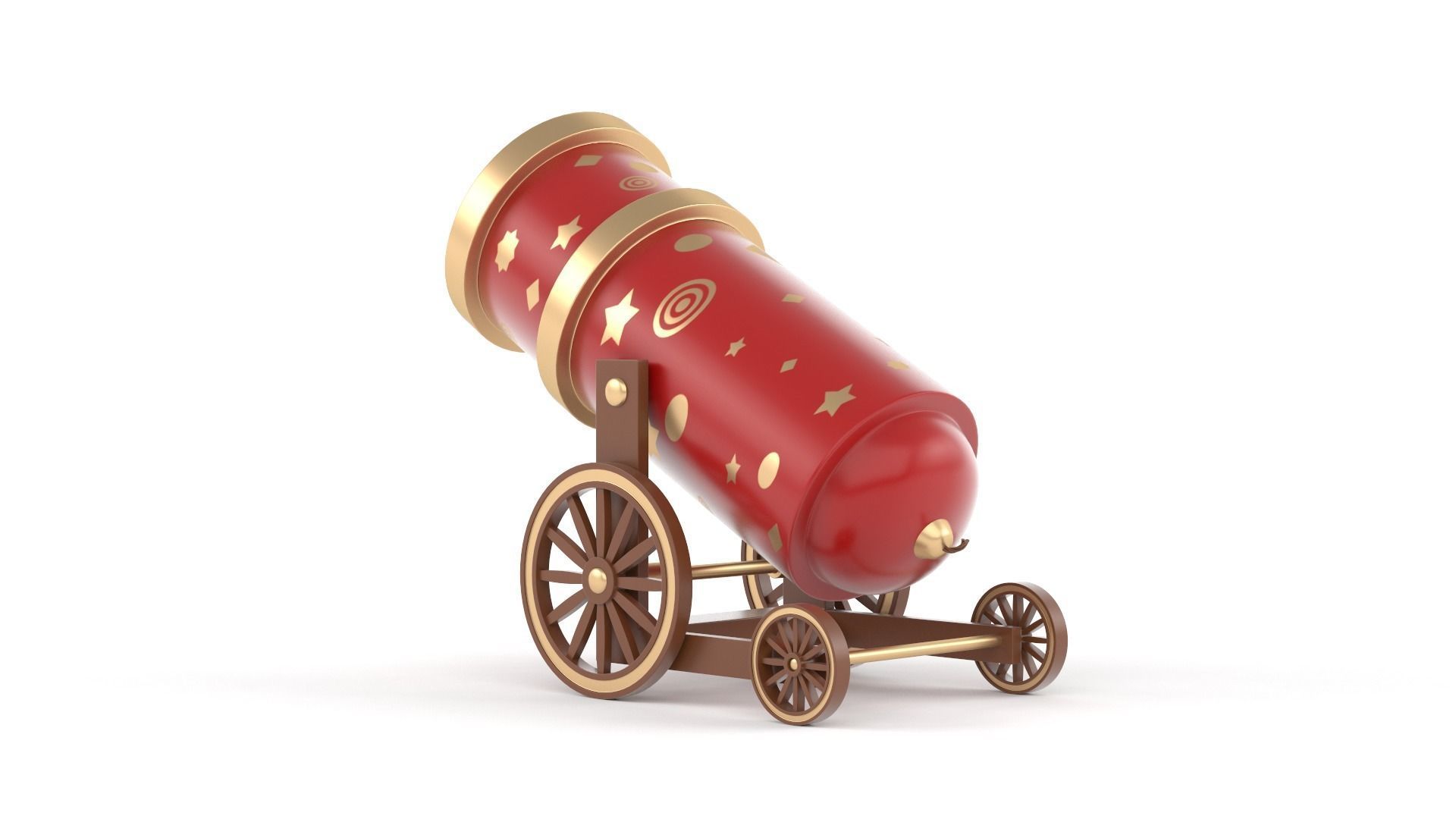 Circus Cannon 3D model_4