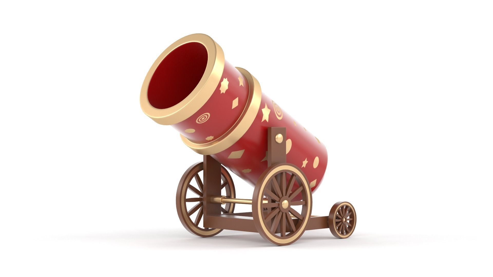 Circus Cannon 3D model_1