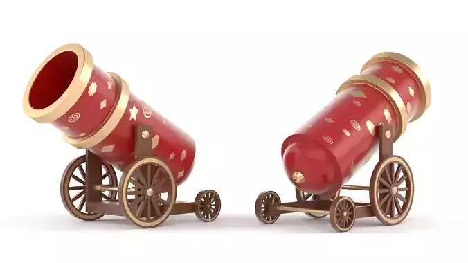 Circus Cannon 3D model