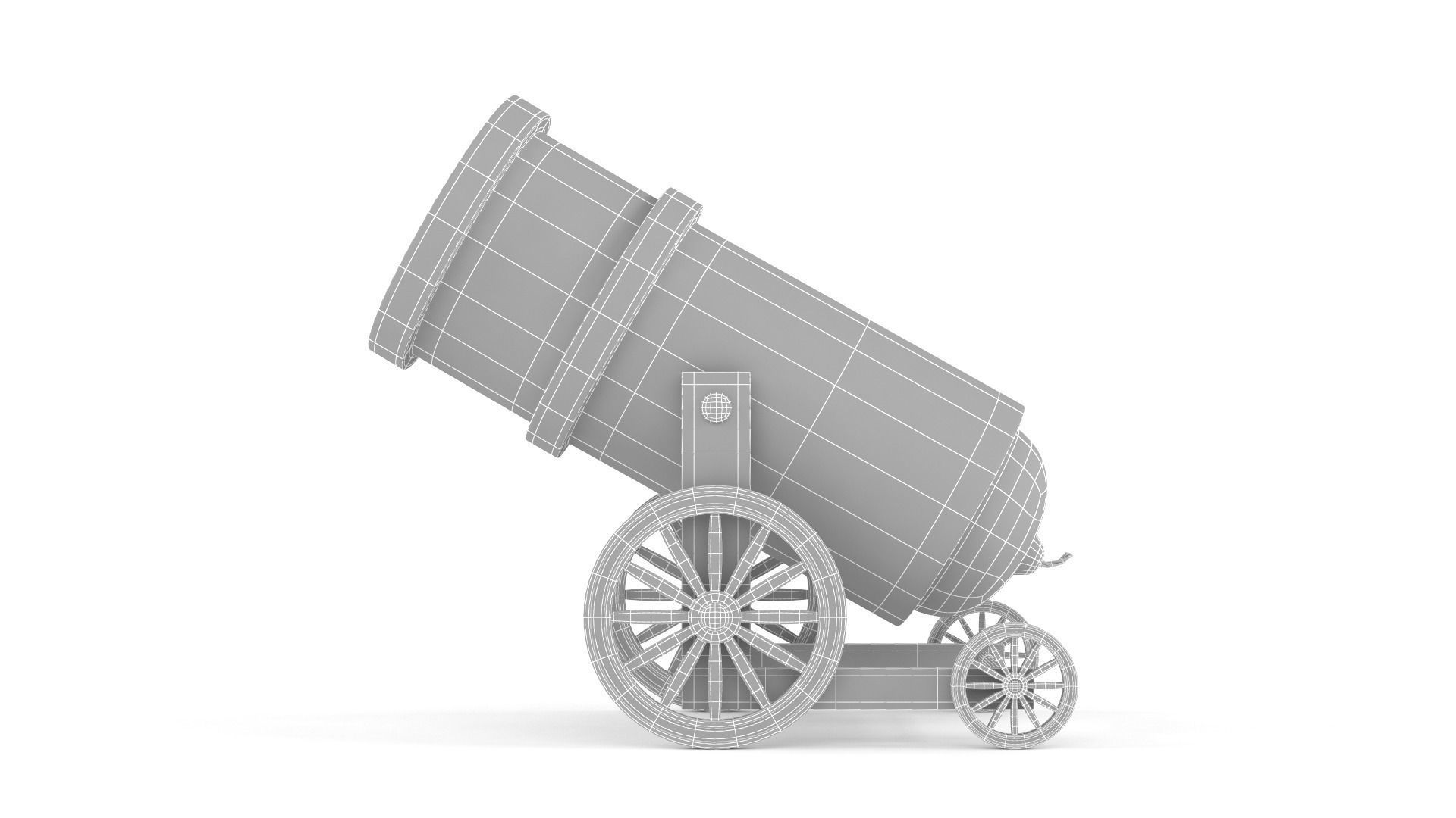 Circus Cannon 3D model_7
