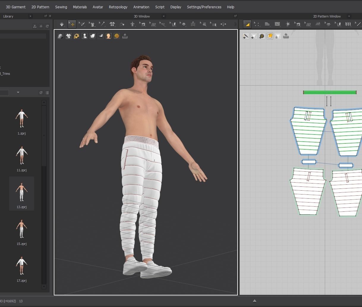 Marvelous Trousers 3D Model 3D model_11