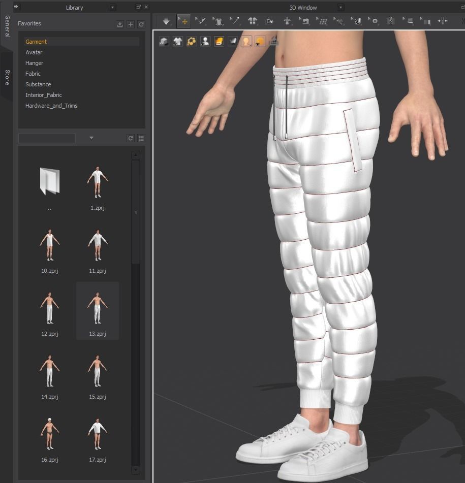Marvelous Trousers 3D Model 3D model_3