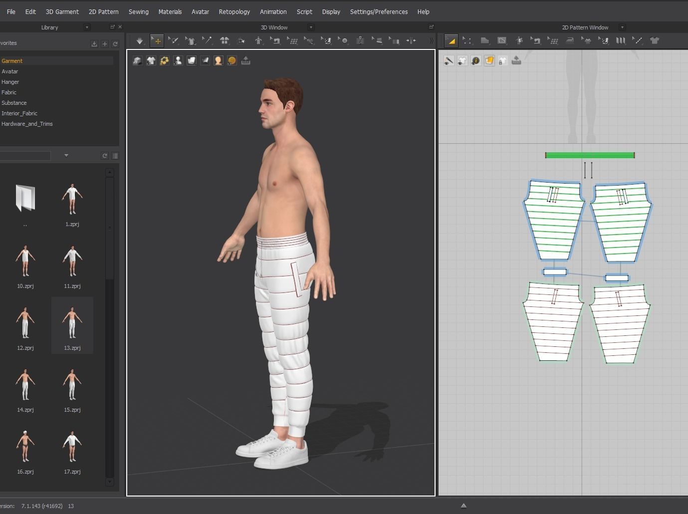 Marvelous Trousers 3D Model 3D model_12
