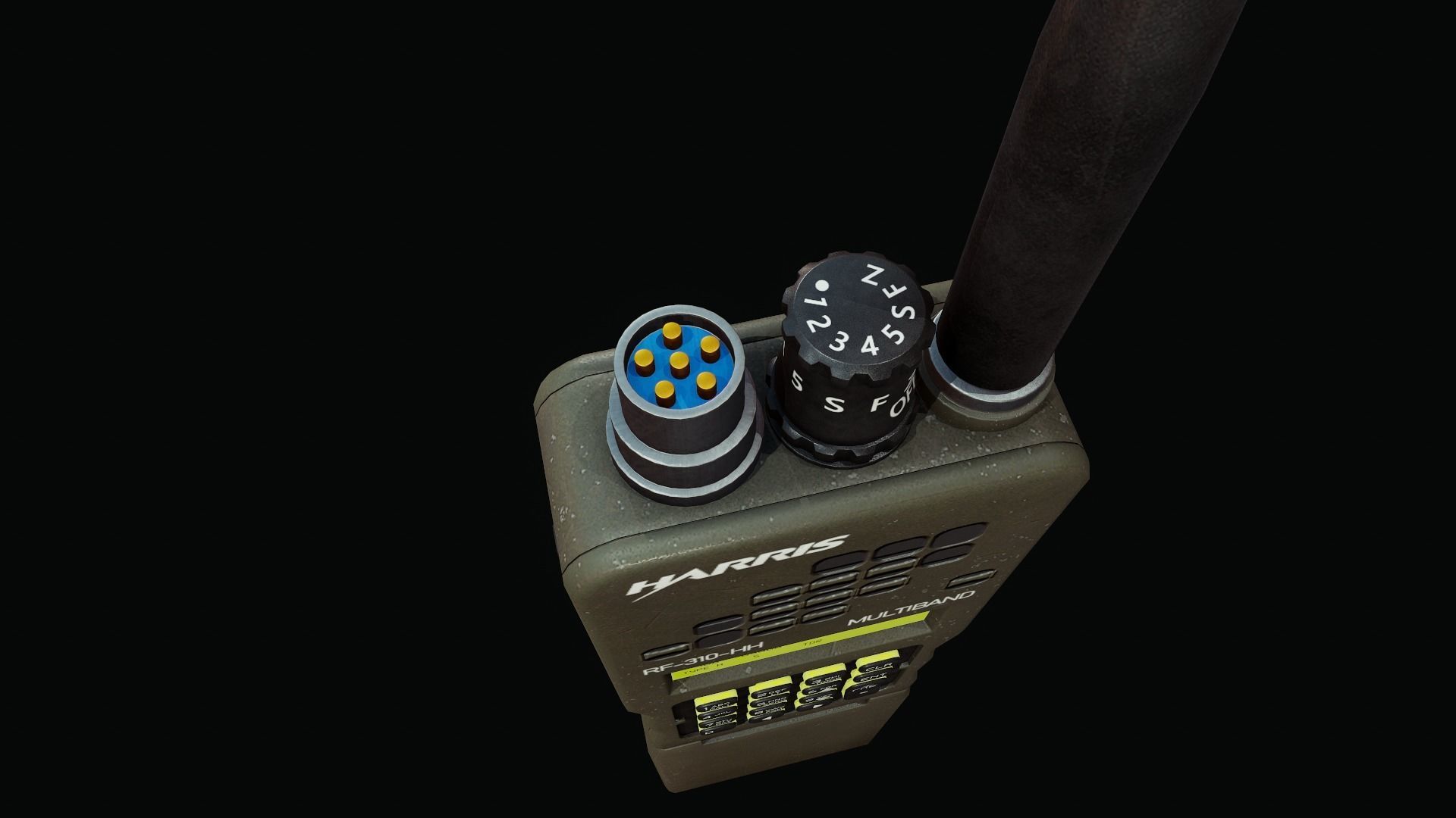 L3Harris Radio - Tutorial Included  Low-poly 3D model_12