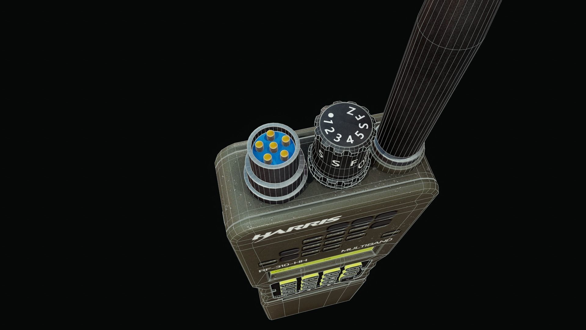 L3Harris Radio - Tutorial Included  Low-poly 3D model_13