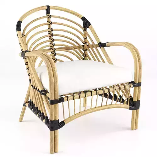 Rattan armchair