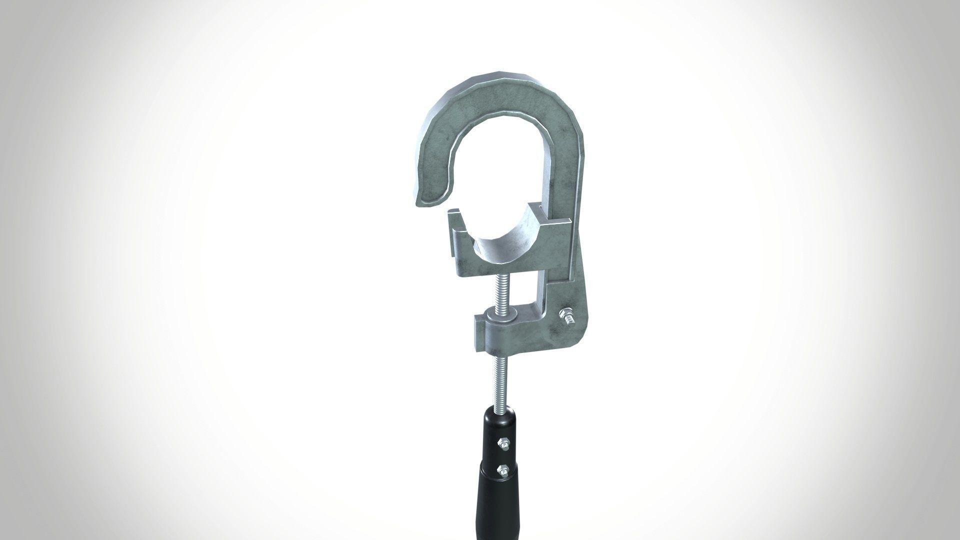 Discharge rod Low-poly 3D model_3