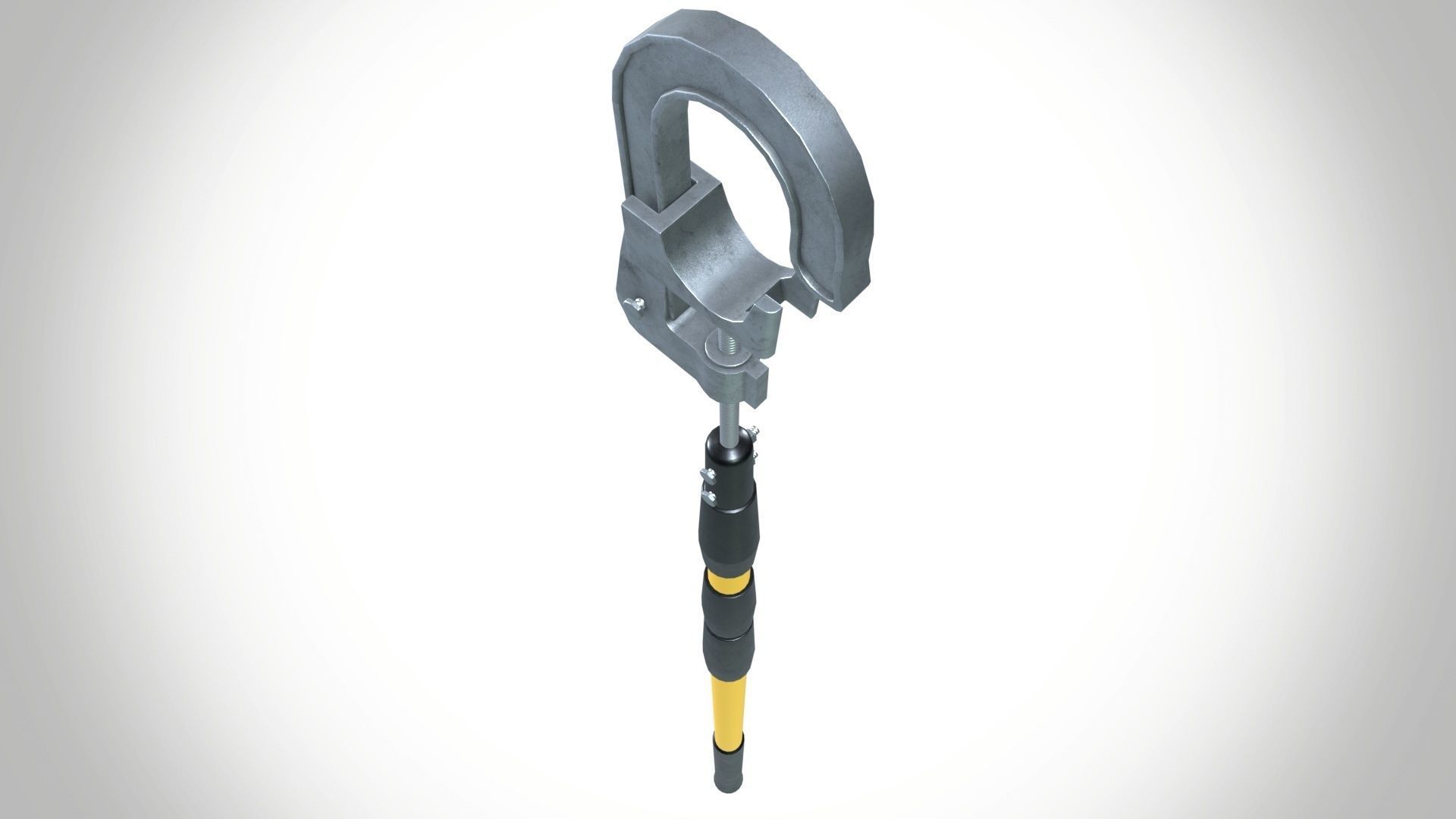 Discharge rod Low-poly 3D model_6
