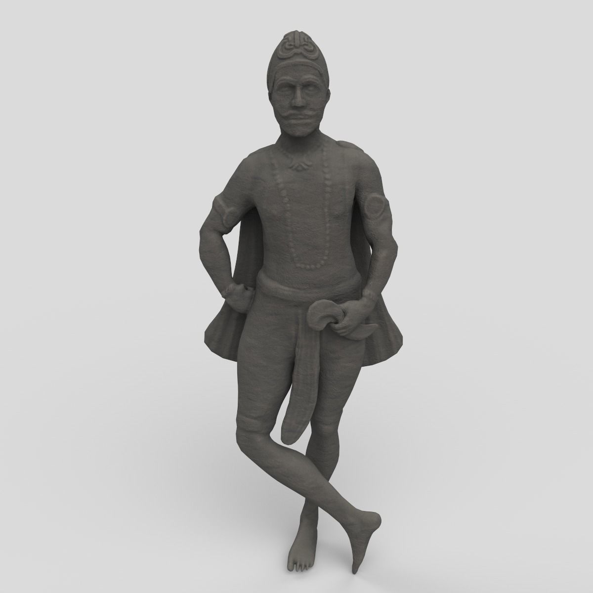 Kedarnath right dwarpal 3D model_1