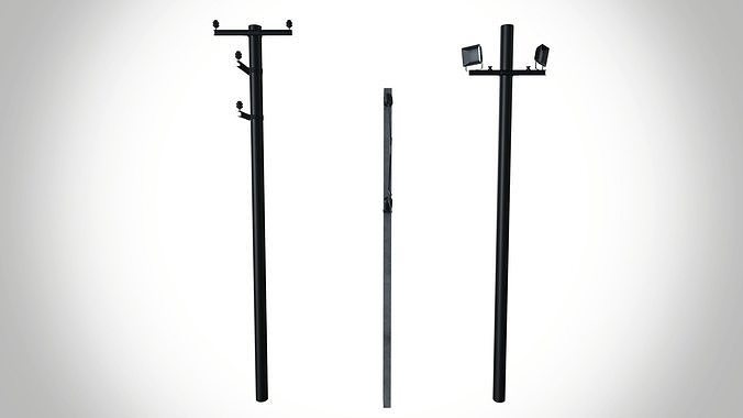 Electric poles 3D model