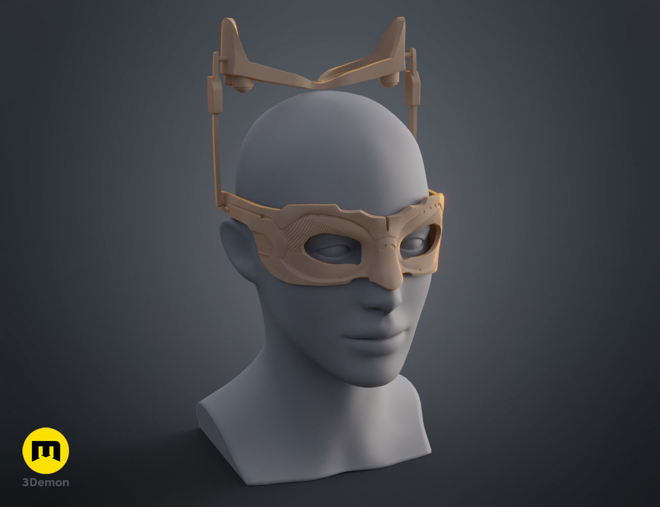 Catwoman mask - Dark Knight Rises 3D print model_9