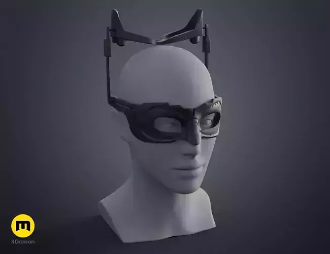 Catwoman mask - Dark Knight Rises 3D print model Catwoman mask - Dark Knight Rises 3D print model