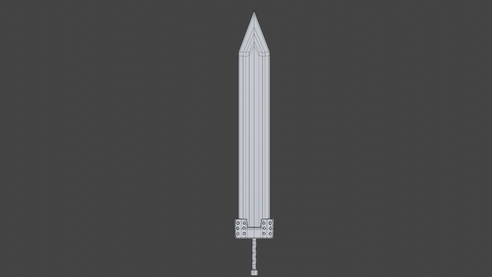 Guts Godot Sword Low-poly 3D model_13
