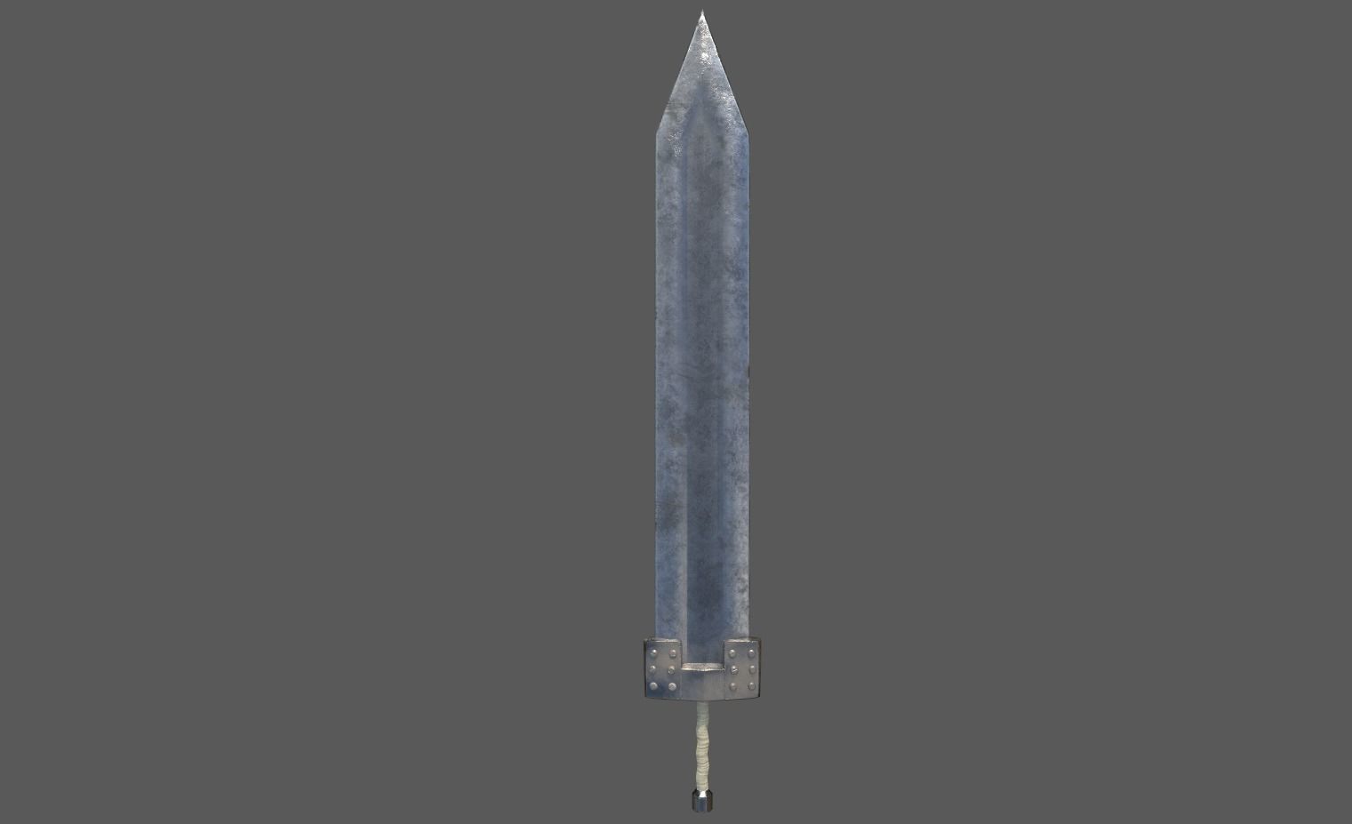 Guts Godot Sword Low-poly 3D model_3