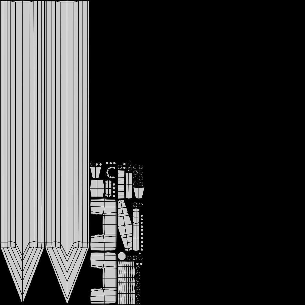 Guts Godot Sword Low-poly 3D model_14