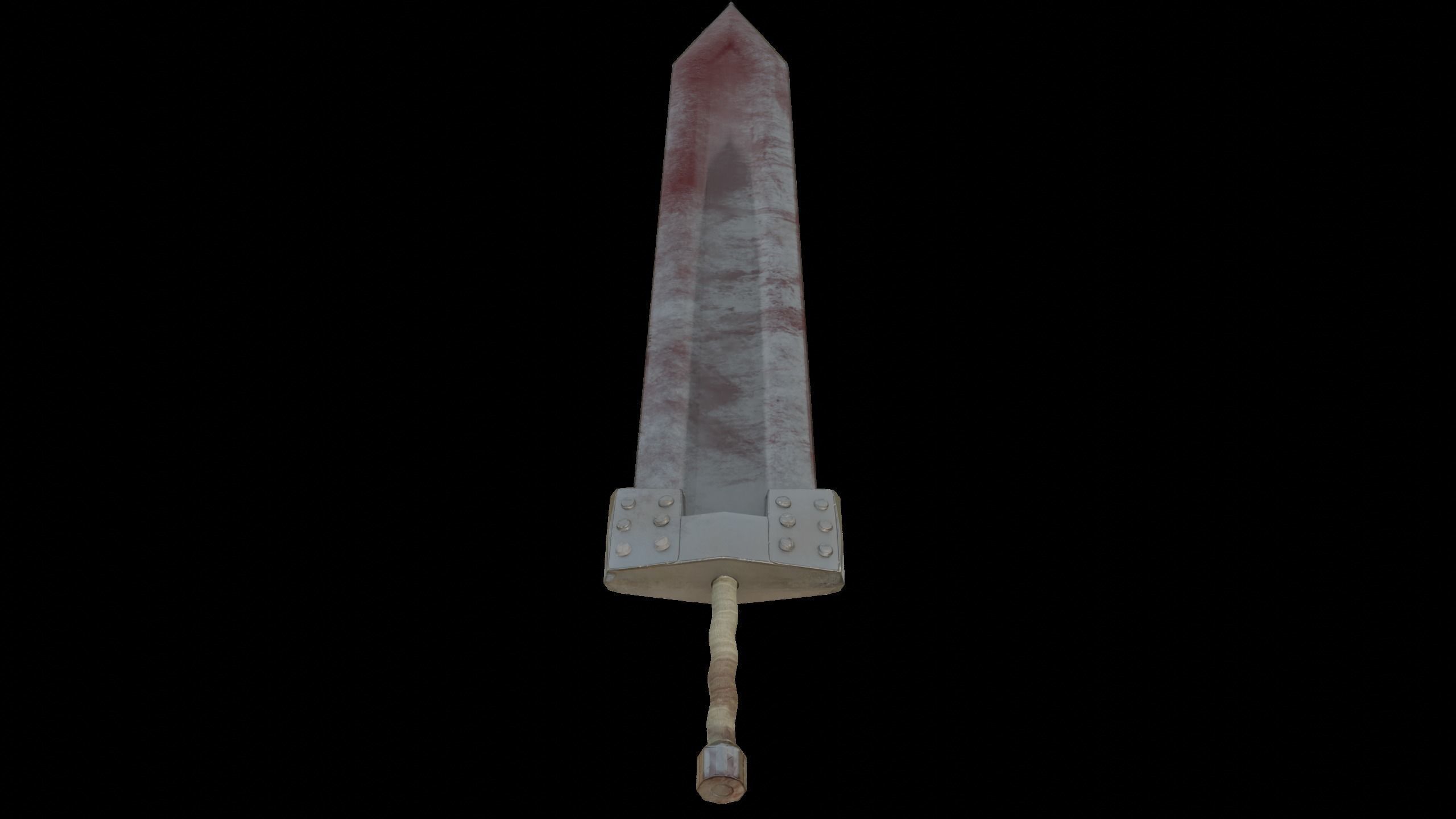 Guts Godot Sword Low-poly 3D model_12