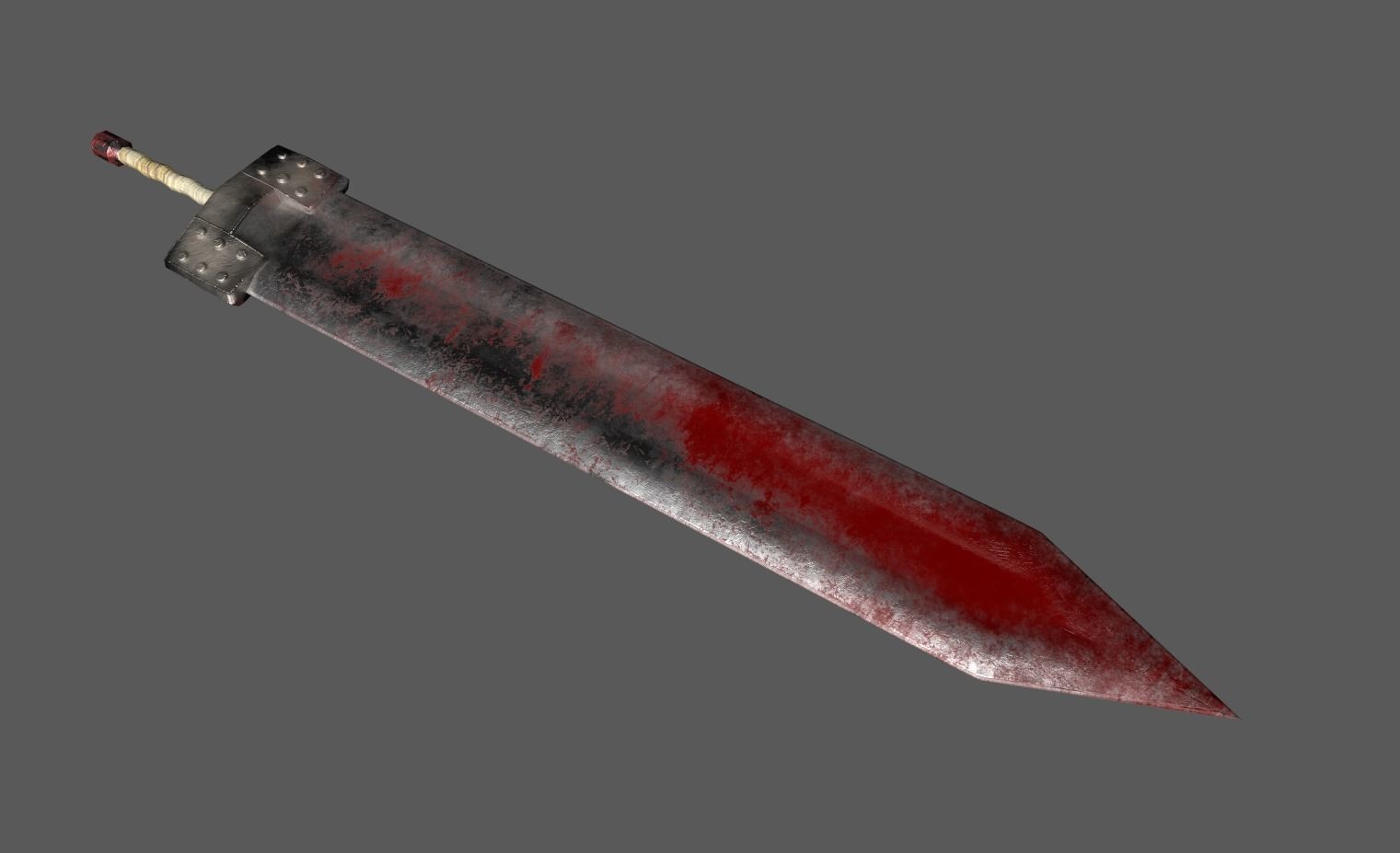 Guts Godot Sword Low-poly 3D model_2