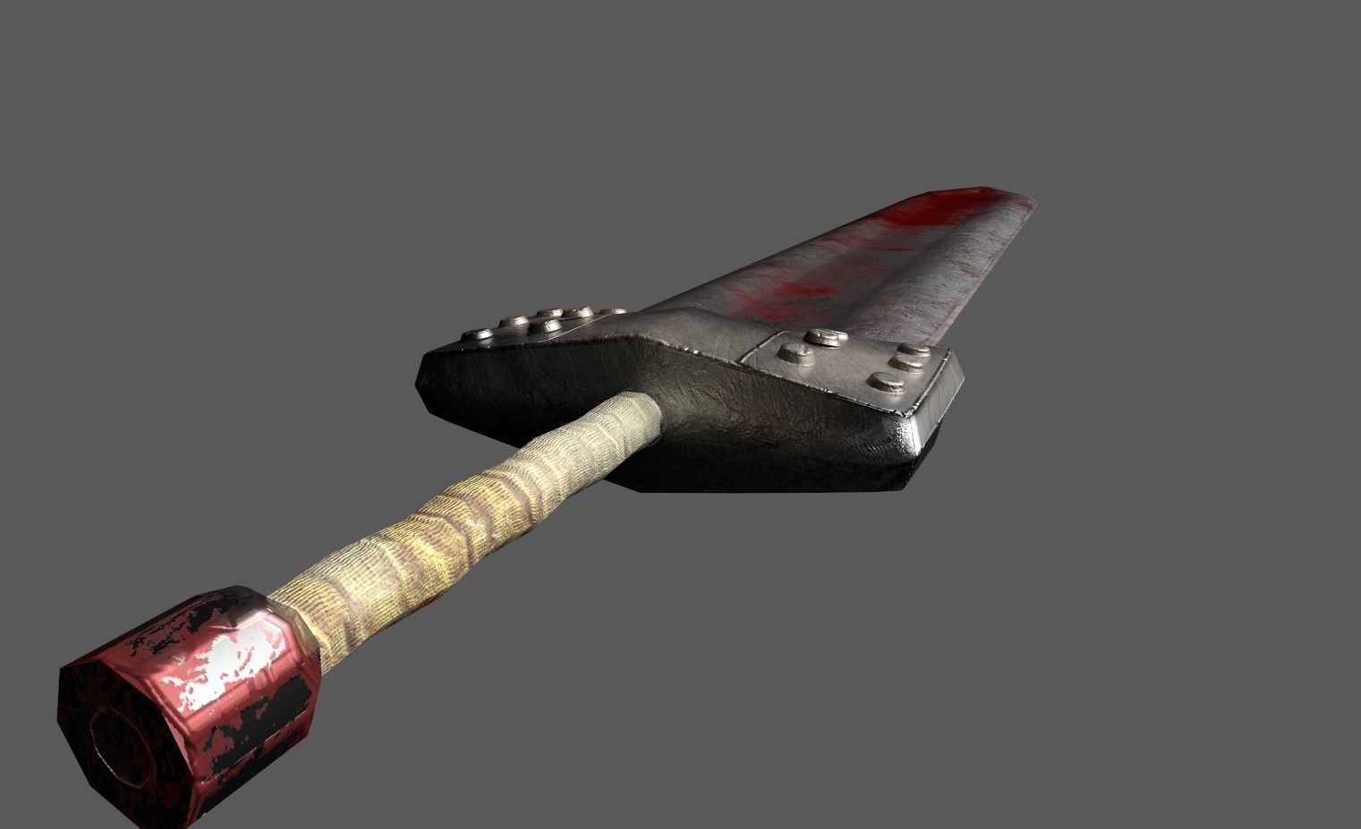 Guts Godot Sword Low-poly 3D model_6