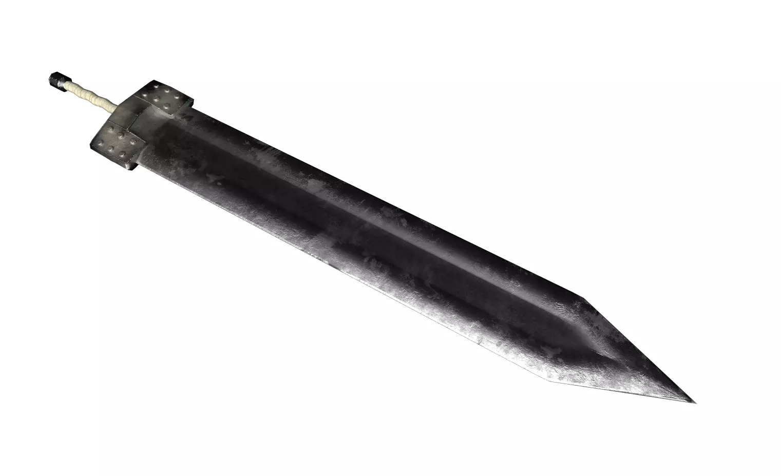 Guts Godot Sword Low-poly 3D model_0