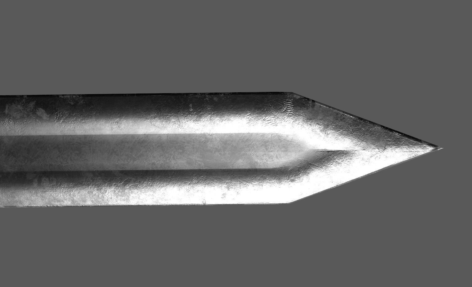 Guts Godot Sword Low-poly 3D model_9