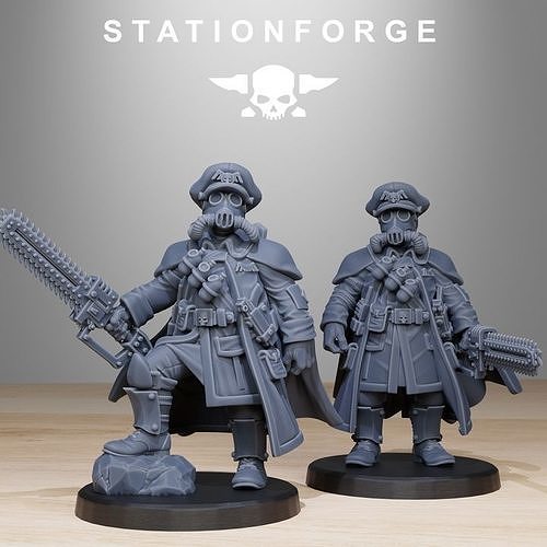 GrimGuard Frostwatch Officer 3D print model