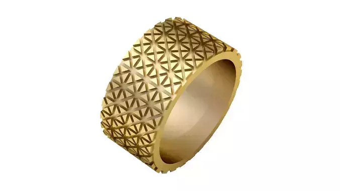 HIP HOP MEN FASHION RING 3D PRINTABLE MODEL