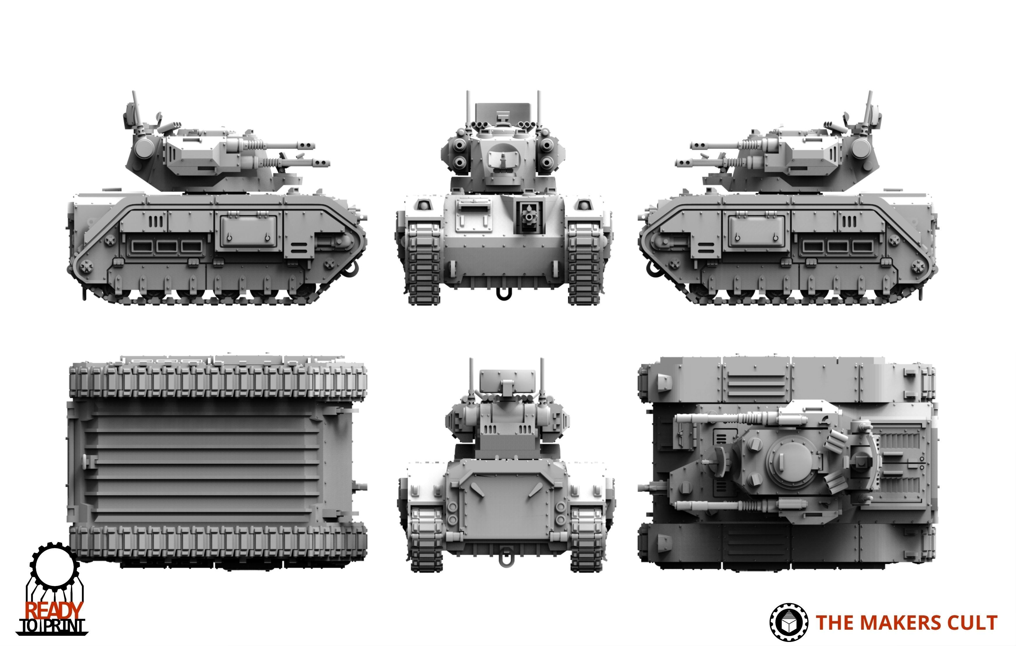 Universal Guard - Support Tanks 3D print model_4