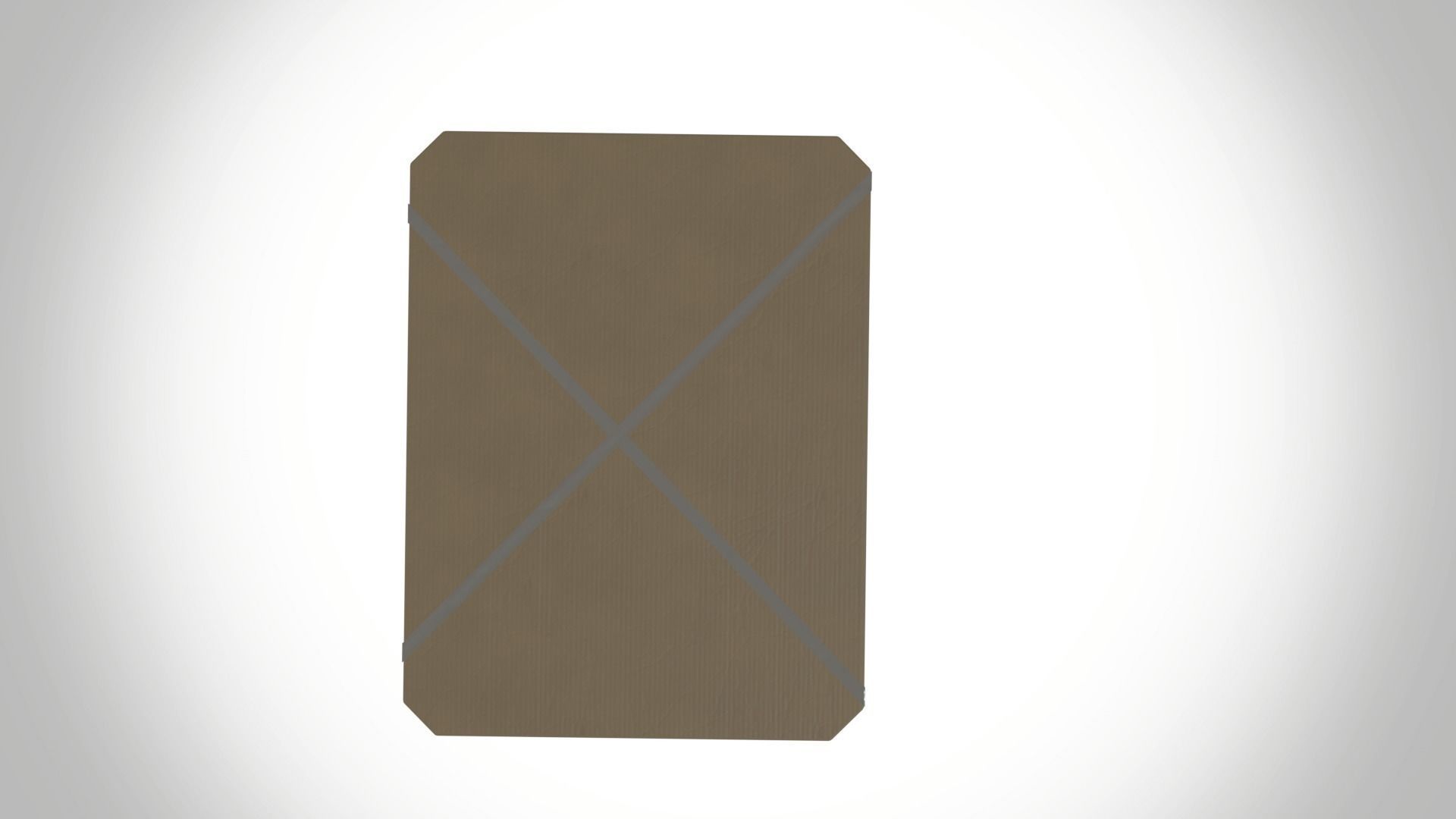 cardboard box Low-poly 3D model_8