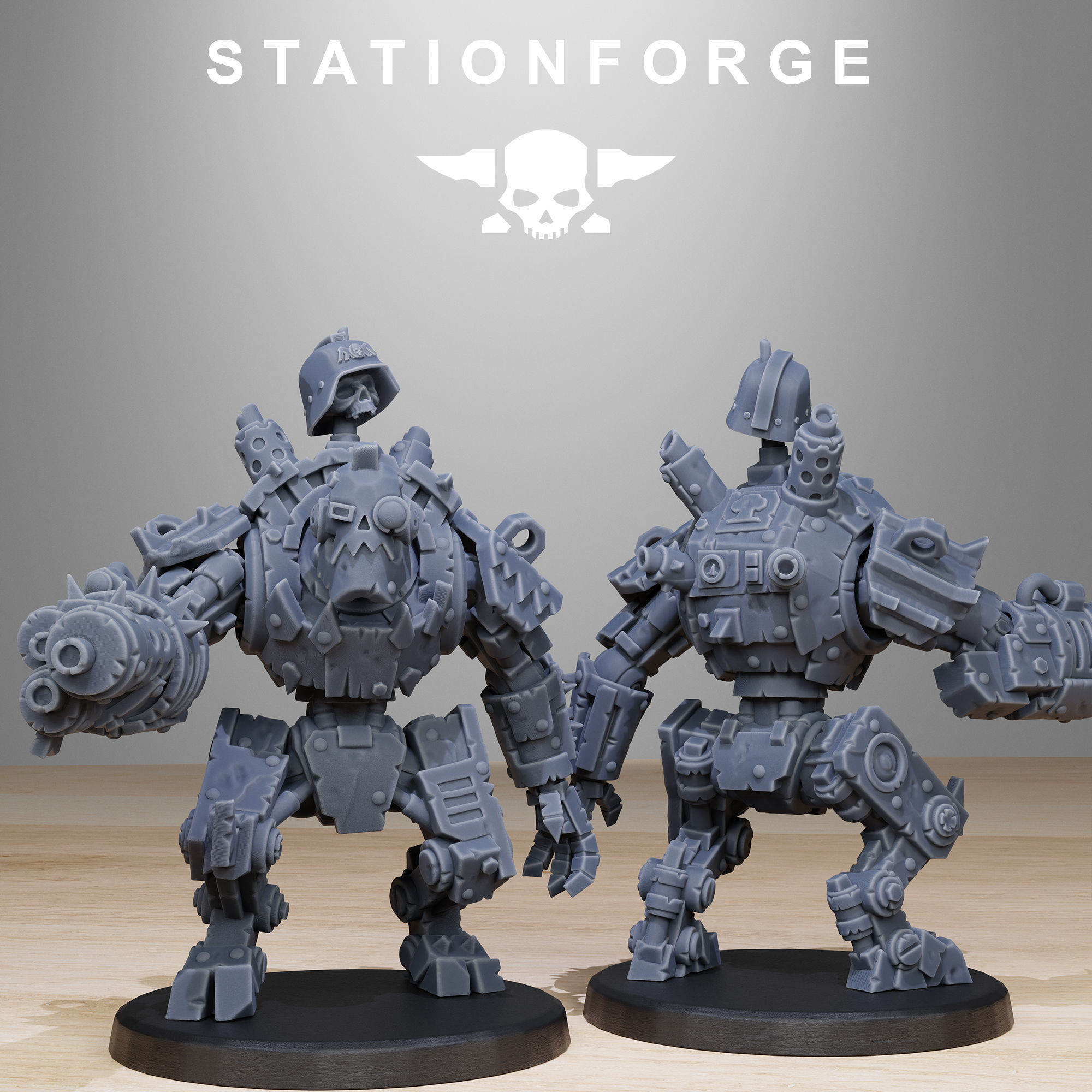 Orkaz Bots Infantry 3D print model_3