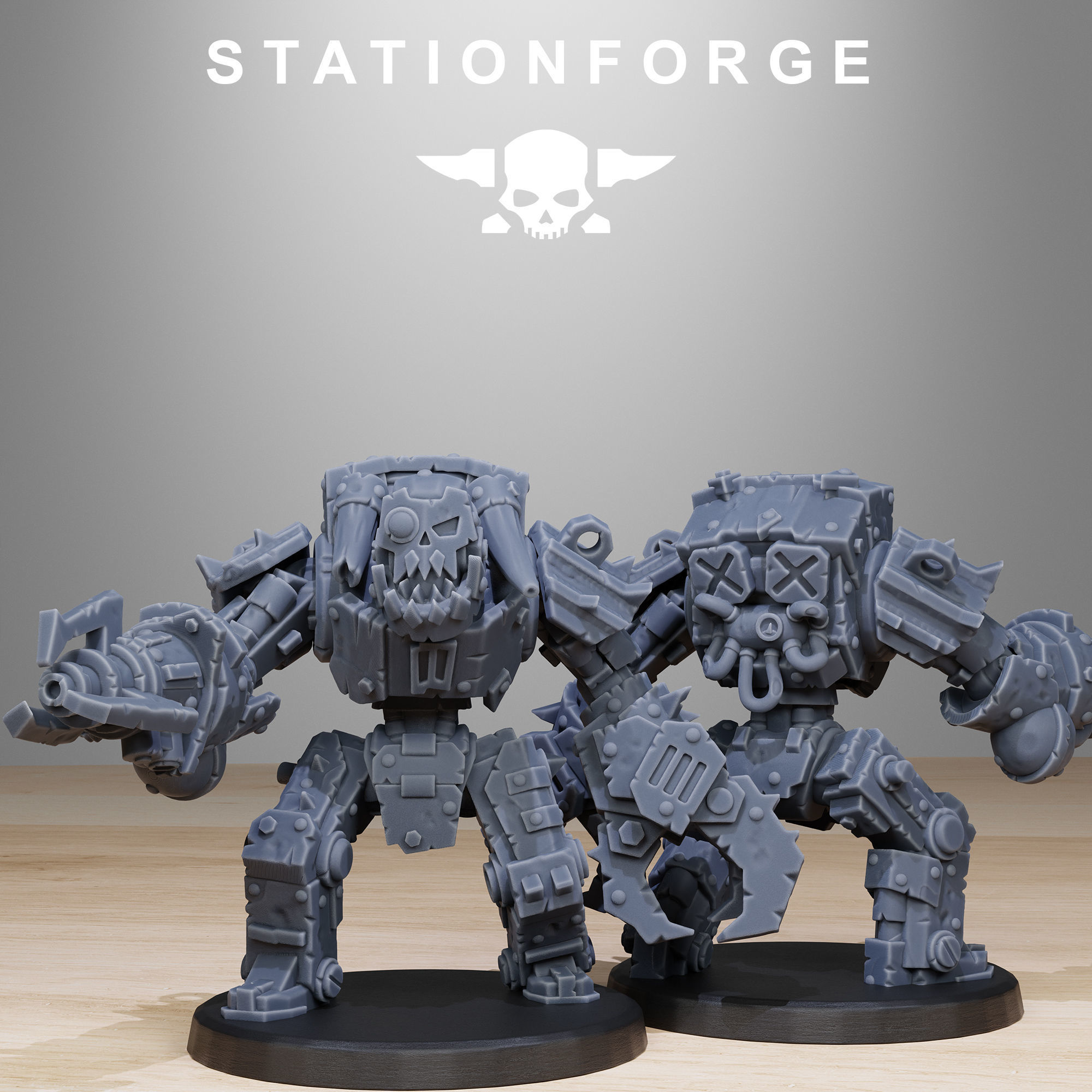 Orkaz Bots Infantry 3D print model_5