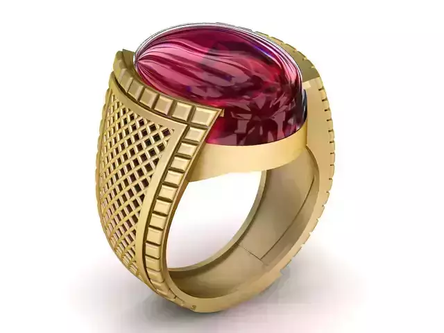 STYLISH MEN FASHION RING 3D PRINTABLE MODEL