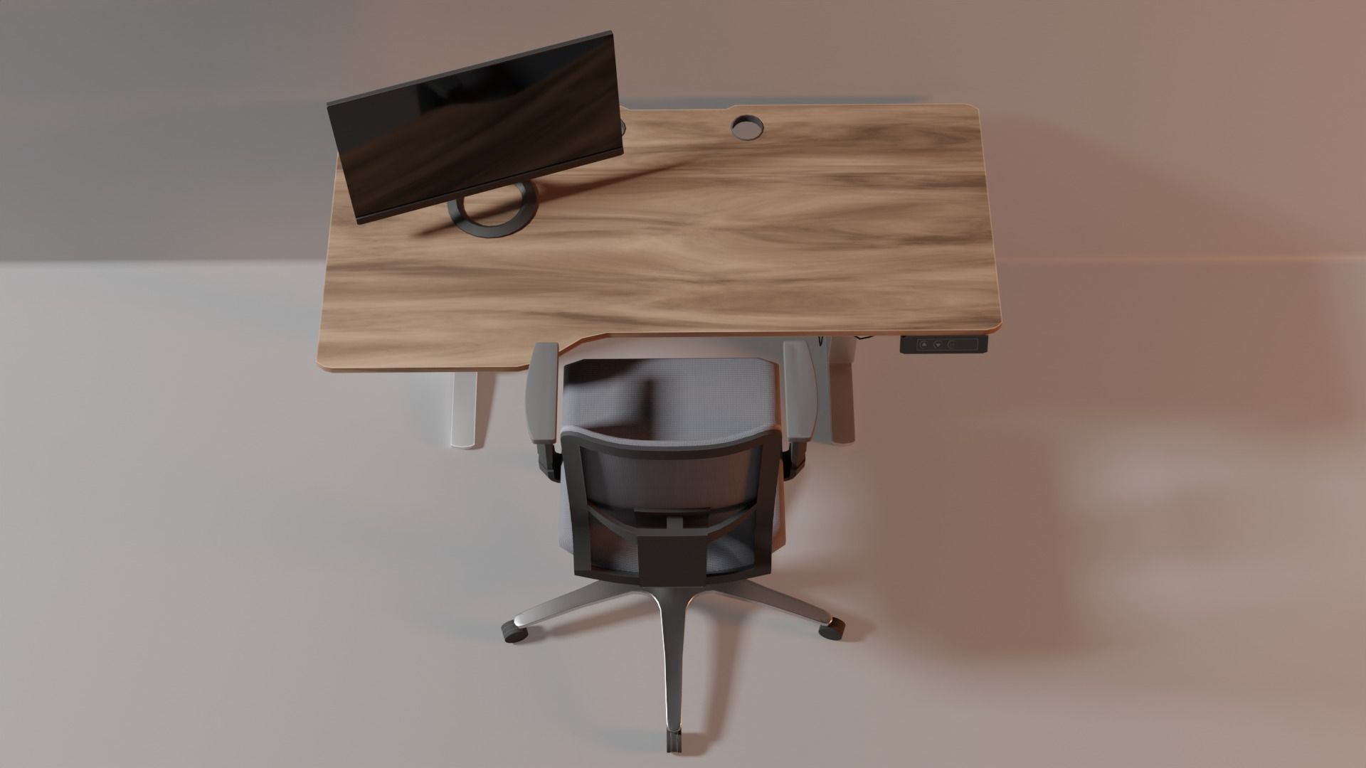 Office workplace 3D model_8