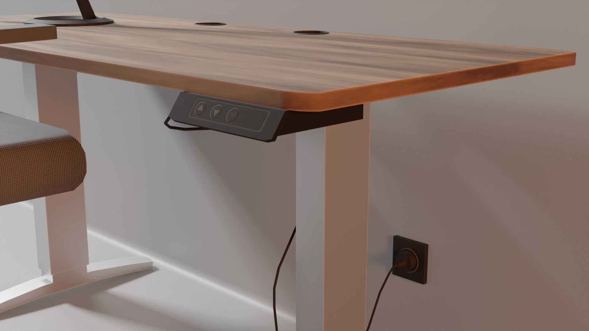 Office workplace 3D model_5