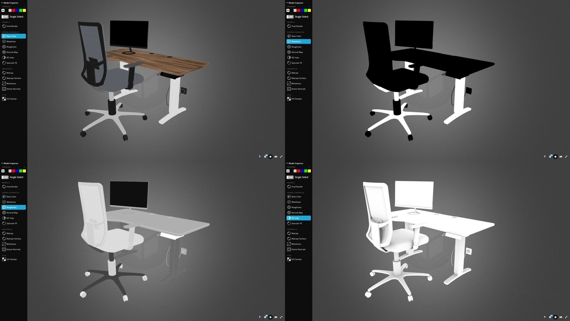 Office workplace 3D model_11