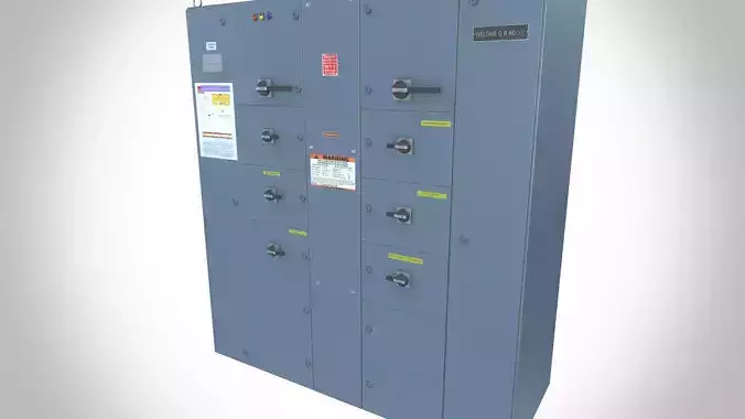 Electrical control panel 3D model