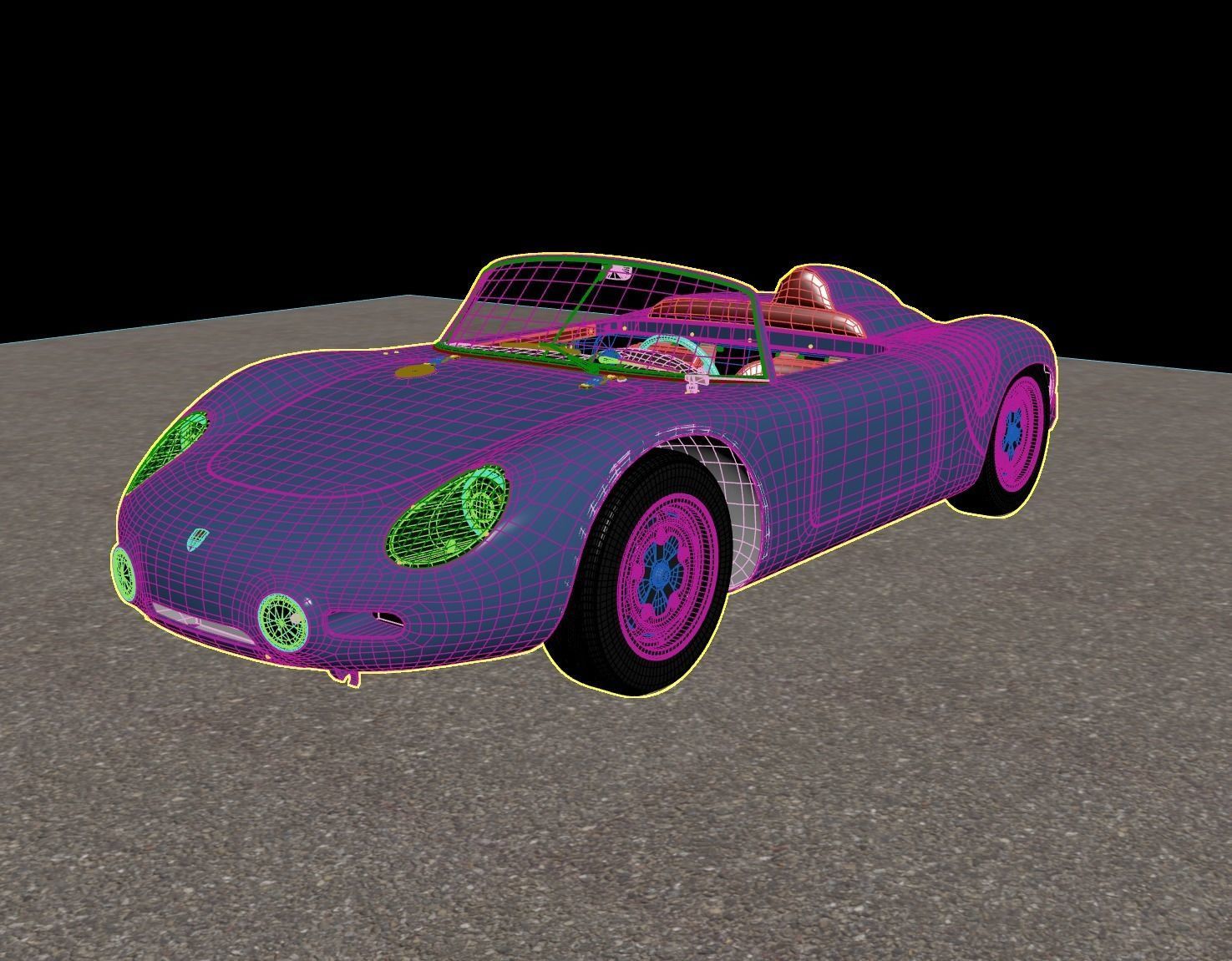 PORSCHE 718 SPYDER RS 3D MODEL 3D model_11