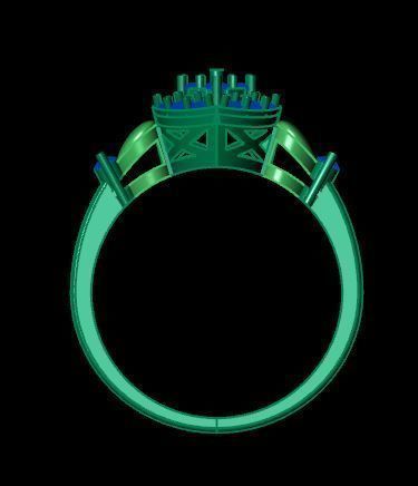 fashion ring for daimonds 3D print model_11