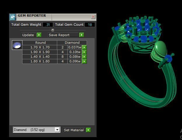 fashion ring for daimonds 3D print model_15