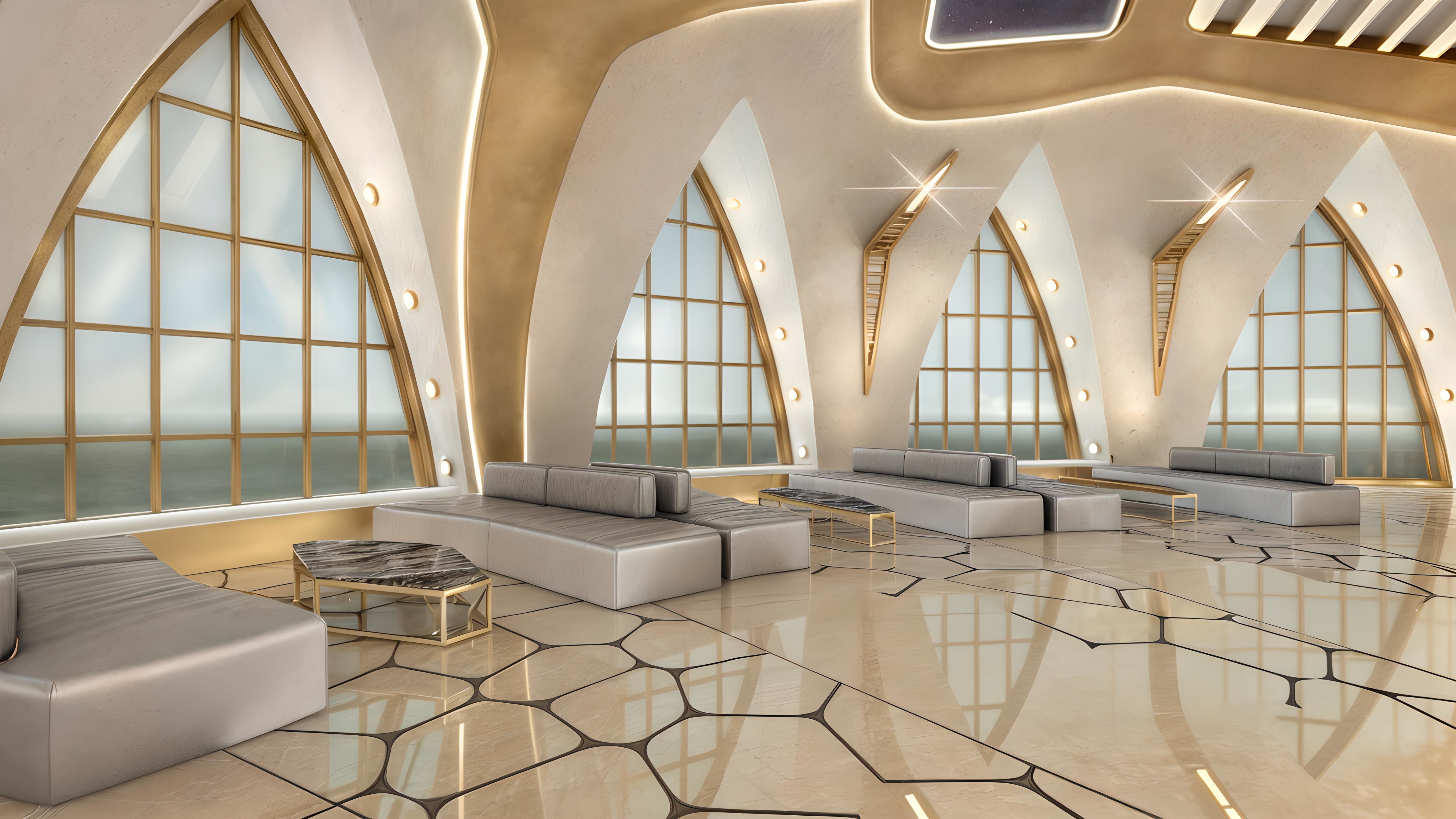  Meeting Center of the Future Low-poly 3D model_3